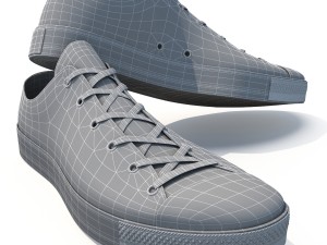 realistic sports sneakers Modèle 3D