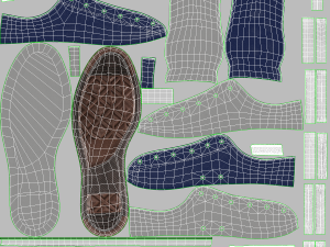 realistic sports sneakers Modèle 3D