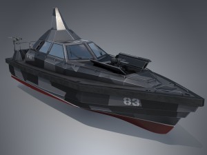 stealth patrol boat 3D Model