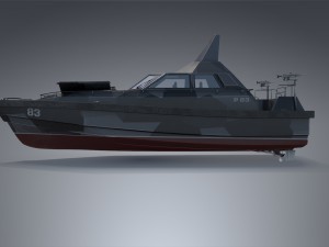stealth patrol boat 3D Model