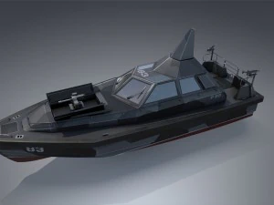 barco de patrulha furtivo Modelo 3D