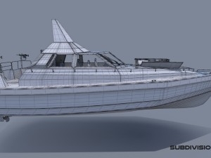 stealth patrol boat 3D Model