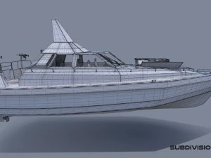 barco de patrulha furtivo Modelo 3D