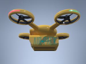 delivery quadrocopter drone 3D Model