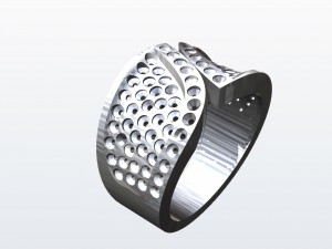 ring for engasting stones Model do druku 3D