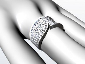 ring for engasting stones 3D Baskı Modeli