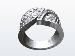 ring for engasting stones 3D Baskı Modeli