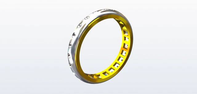 rotatory ring whit stones 3D Print Model .c4d .max .obj .3ds .fbx .stl .blend 