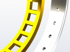 rotatory ring whit stones 3D 프린트 모델