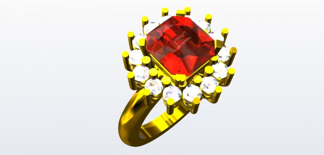 ring size 14 in rhino 3D Print Model .c4d .max .obj .3ds .fbx .stl .blend 