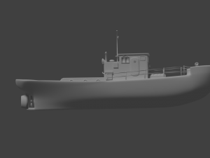 harbor tug 3D Модель