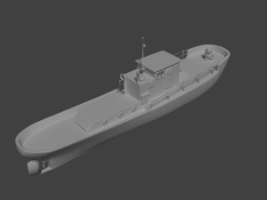 harbor tug 3D Модель