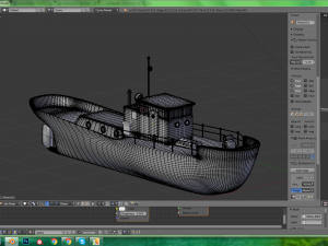 harbor tug 3D Модель