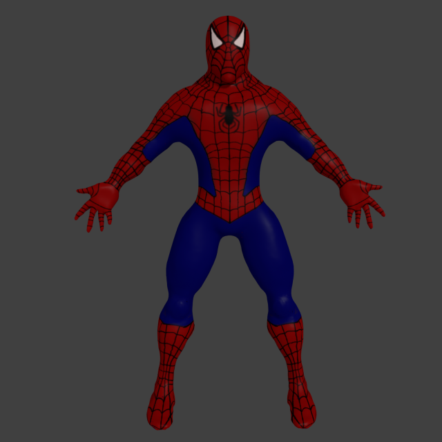 spider man Modello 3D .c4d .max .obj .3ds .fbx .stl .blend 