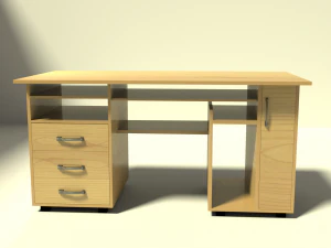 wooden desk 3D Model