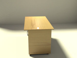 wooden desk 3D Model