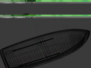wooden boat 3D Model