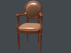 wooden sit 3D-Modell