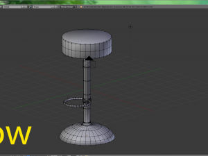 metal bar sit low and high poly 3D Model