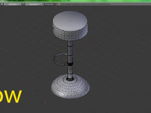 metal bar sit low and high poly 3D Model