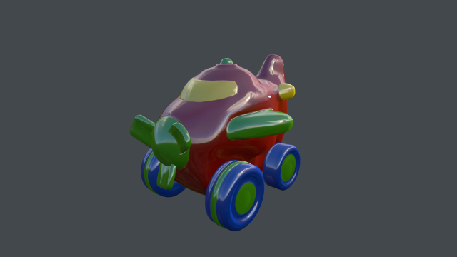 plane toy plastic Modèle 3D .c4d .max .obj .3ds .fbx .stl .blend 