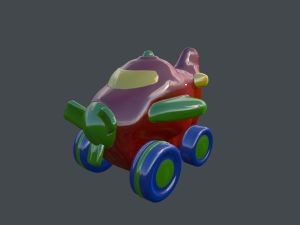 plane toy plastic 3D Model