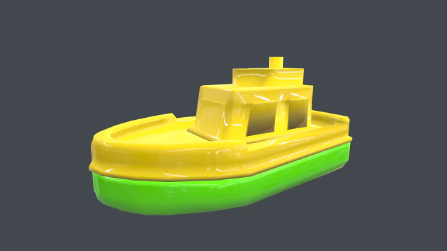 toy ship 3D Model .c4d .max .obj .3ds .fbx .stl .blend 
