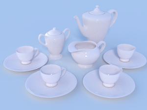 tea service 3D-Modell
