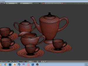 tea service 3Dモデル