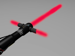 kylo ren low-poly lightsaber by ddla12 3D 모델