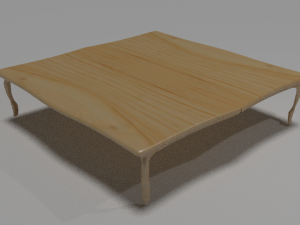 wooden table 3D Model