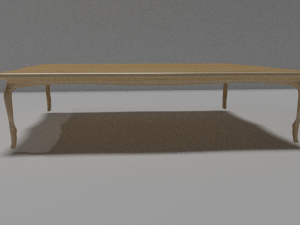 wooden table Model 3D