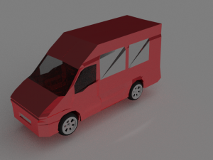 red van Modèle 3D