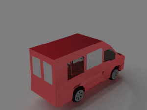 red van 3D Model
