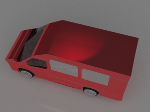 red van 3D 모델