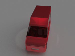 red van 3D 모델