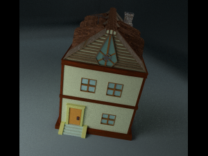 two floor house Modèle 3D