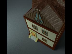 two floor house Modèle 3D
