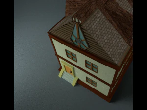 two floor house 3D Model