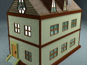 two floor house Modèle 3D