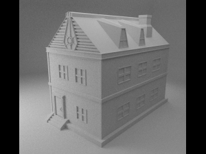two floor house Modèle 3D