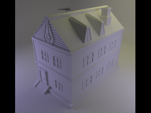 two floor house Modèle 3D