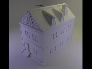 two floor house 3D Model