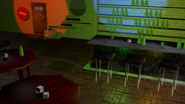 modest bar Model 3D .c4d .max .obj .3ds .fbx .stl .blend 