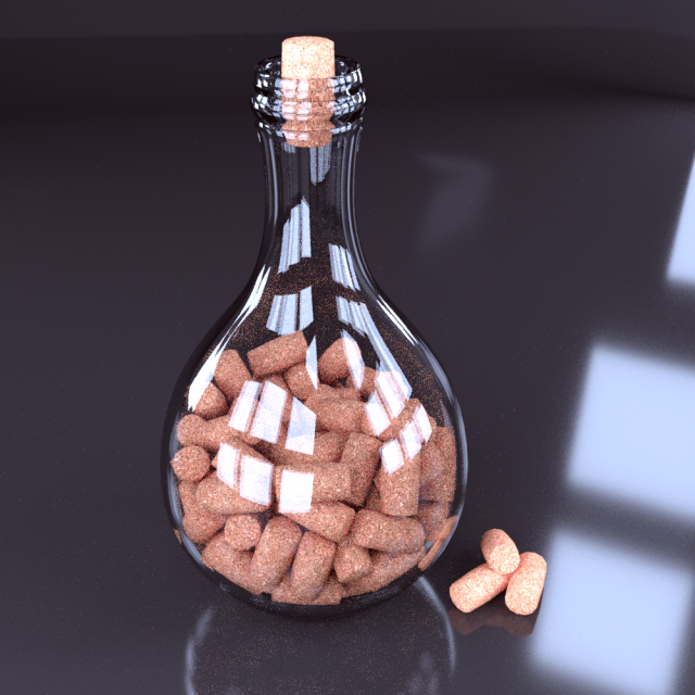botle Model 3D .c4d .max .obj .3ds .fbx .stl .blend 