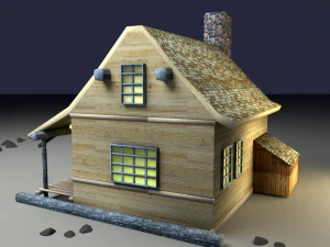 wood house 3D Model