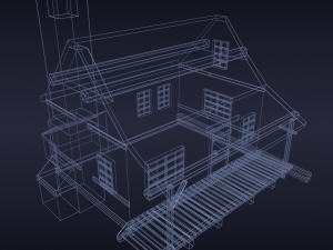 wood house Modelo 3D