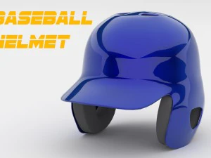 класичний бейсбольний шолом 3D Модель