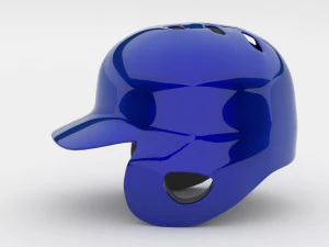 classic baseball helmet 3D Model