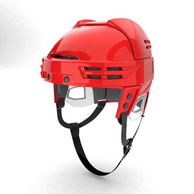 ice hockey helmet model Modelo 3D .c4d .max .obj .3ds .fbx .stl .blend 